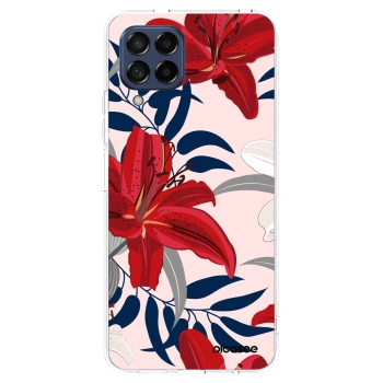 Picasee silikonový průhledný obal pro Samsung Galaxy M53 5G - Red Lily