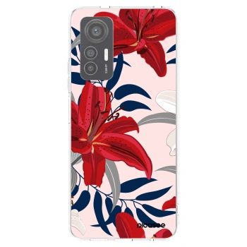 Picasee silikonový průhledný obal pro Xiaomi 12 Lite - Red Lily