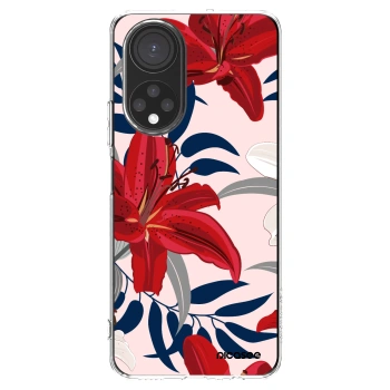 Picasee silikonový průhledný obal pro Honor X7 - Red Lily