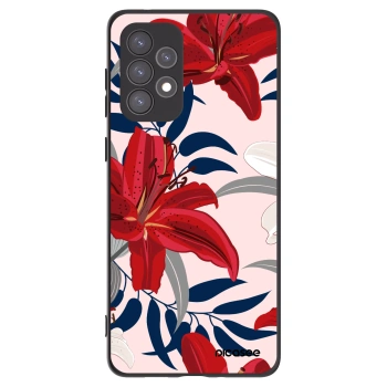 Picasee silikonový černý obal pro Samsung Galaxy A73 5G - Red Lily