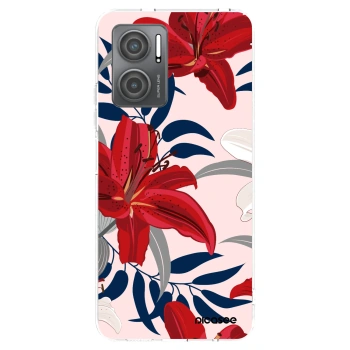 Picasee silikonový průhledný obal pro Xiaomi Redmi 10 5G - Red Lily