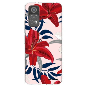 Picasee silikonový průhledný obal pro Xiaomi Redmi Note 11S 5G - Red Lily