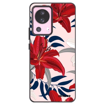Picasee silikonový černý obal pro Xiaomi 13 Lite - Red Lily