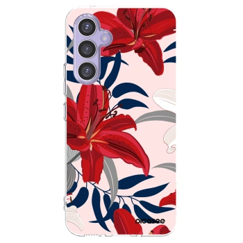 Picasee silikonový průhledný obal pro Samsung Galaxy A54 5G A546B - Red Lily
