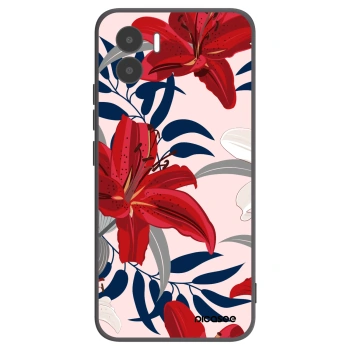 Picasee silikonový černý obal pro Xiaomi Redmi A2 - Red Lily
