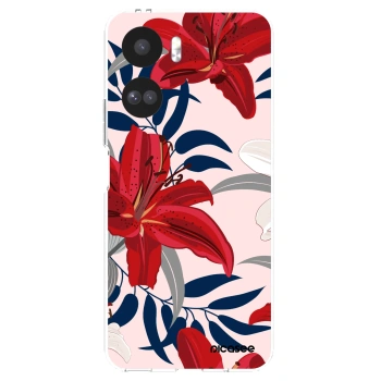 Picasee silikonový průhledný obal pro Honor 90 Lite 5G - Red Lily