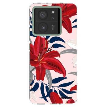 Picasee silikonový průhledný obal pro Xiaomi 13T - Red Lily
