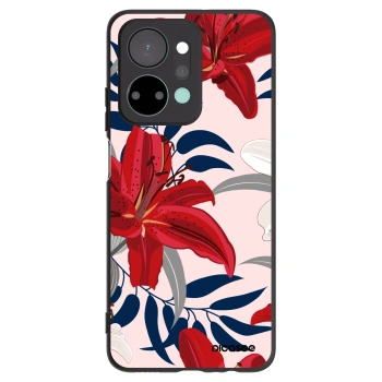 Picasee silikonový černý obal pro Honor X7a - Red Lily