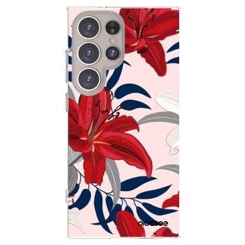 Picasee silikonový průhledný obal pro Samsung Galaxy S24 Ultra S928B 5G - Red Lily
