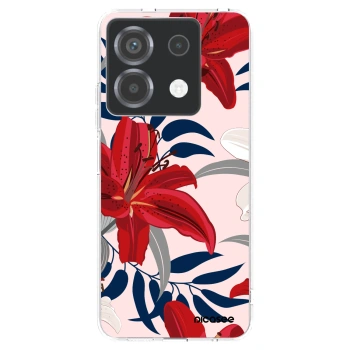 Picasee silikonový průhledný obal pro Xiaomi Poco X6 - Red Lily
