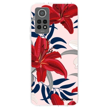 Picasee silikonový průhledný obal pro Xiaomi Redmi Note 12 Pro 4G - Red Lily
