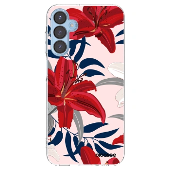 Picasee silikonový průhledný obal pro Samsung Galaxy A15 A156B 5G - Red Lily
