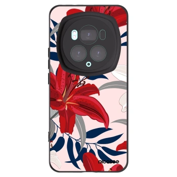 Picasee silikonový černý obal pro Honor Magic6 Pro - Red Lily