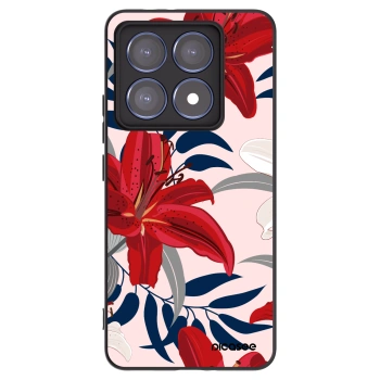 Picasee silikonový černý obal pro Xiaomi 14T Pro - Red Lily