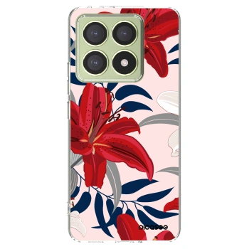 Picasee silikonový průhledný obal pro Xiaomi 14T - Red Lily