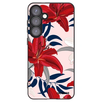 Picasee silikonový černý obal pro Samsung Galaxy S25+ 5G - Red Lily