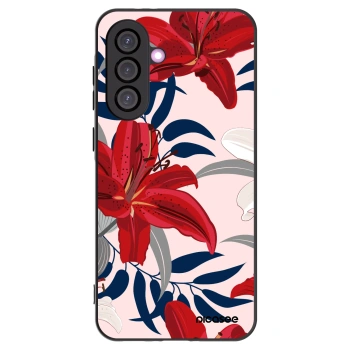 Picasee silikonový černý obal pro Samsung Galaxy A56 5G A566B - Red Lily