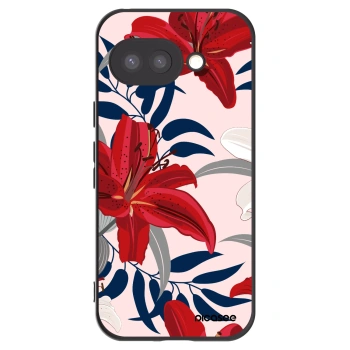 Picasee silikonový černý obal pro Google Pixel 9a - Red Lily