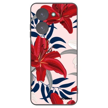 Picasee silikonový černý obal pro Xiaomi Redmi A5 - Red Lily