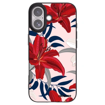Picasee silikonový černý obal pro Apple iPhone 17 - Red Lily