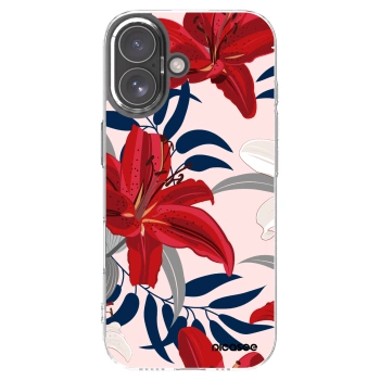 Picasee silikonový průhledný obal pro Apple iPhone 17 - Red Lily
