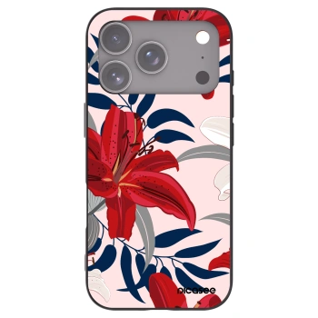 Picasee silikonový černý obal pro Apple iPhone 17 Pro - Red Lily