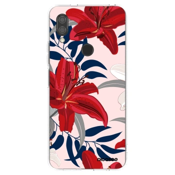Picasee silikonový průhledný obal pro Xiaomi Redmi 7 - Red Lily