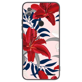 Picasee silikonový černý obal pro Xiaomi Redmi 7 - Red Lily