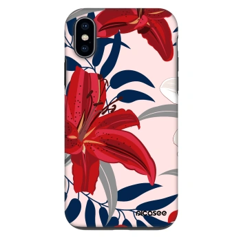 Obal pro Apple iPhone X/XS - Red Lily