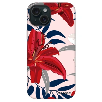 Picasee Fashion Case MagSafe Apple iPhone 15 - Red Lily