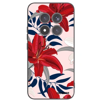 Picasee silikonový černý obal pro Xiaomi Redmi Note 15 Pro+ - Red Lily