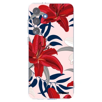 Picasee silikonový průhledný obal pro Samsung Galaxy S25 FE 5G - Red Lily