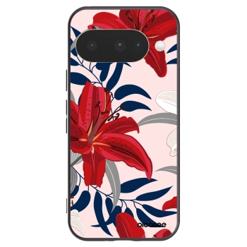 Picasee silikonový černý obal pro Google Pixel 10 - Red Lily