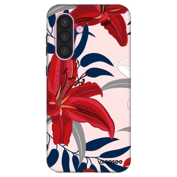 Obal pro Samsung Galaxy A56 5G A566B - Red Lily