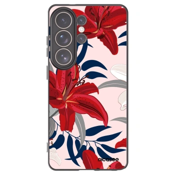 Picasee silikonový černý obal pro Samsung Galaxy S26 Ultra - Red Lily