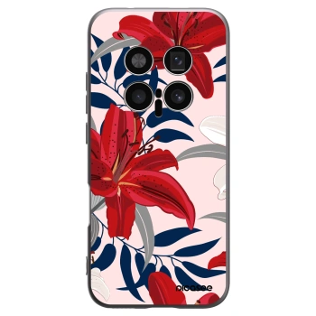 Picasee silikonový černý obal pro Honor Magic8 Pro 5G - Red Lily