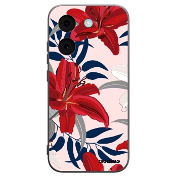 Picasee silikonový černý obal pro Xiaomi Poco X8 Pro - Red Lily
