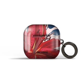 Obal pro Apple AirPods 4 - Red Lily
