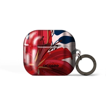 Obal pro Apple AirPods 3 - Red Lily