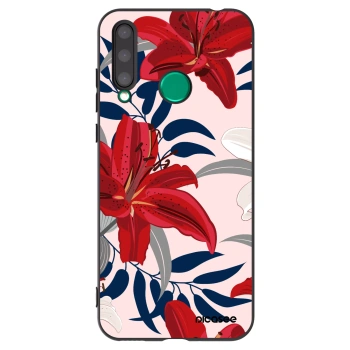 Picasee silikonový černý obal pro Honor 20 Lite - Red Lily