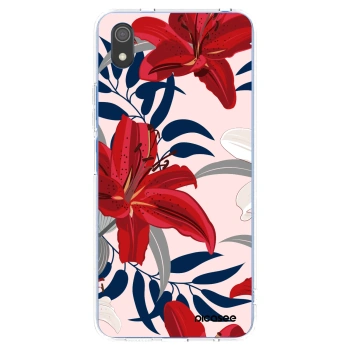 Picasee silikonový průhledný obal pro Xiaomi Redmi 7A - Red Lily