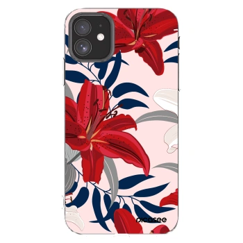 Picasee silikonový průhledný obal pro Apple iPhone 11 - Red Lily