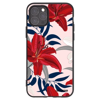Picasee silikonový černý obal pro Apple iPhone 11 Pro - Red Lily