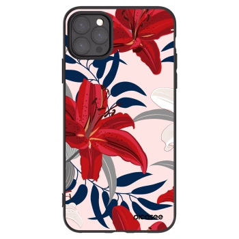 Picasee silikonový černý obal pro Apple iPhone 11 Pro Max - Red Lily