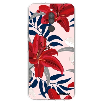 Picasee silikonový průhledný obal pro Xiaomi Redmi 8 - Red Lily