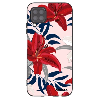Picasee silikonový černý obal pro Huawei P40 Lite - Red Lily