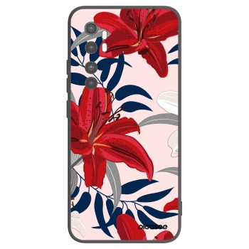 Picasee silikonový černý obal pro Xiaomi Mi Note 10 Lite - Red Lily