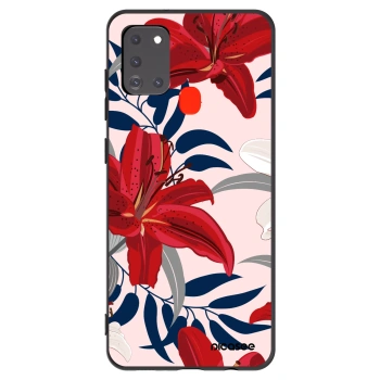 Picasee silikonový černý obal pro Samsung Galaxy A21s - Red Lily