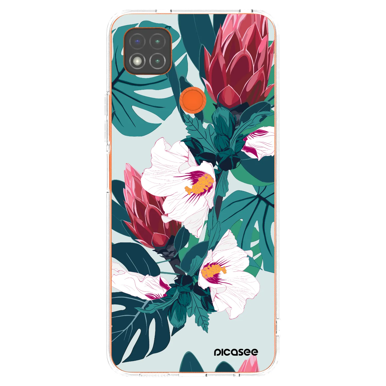 Picasee silikonový průhledný obal pro Xiaomi Redmi 9C - Rhododendron