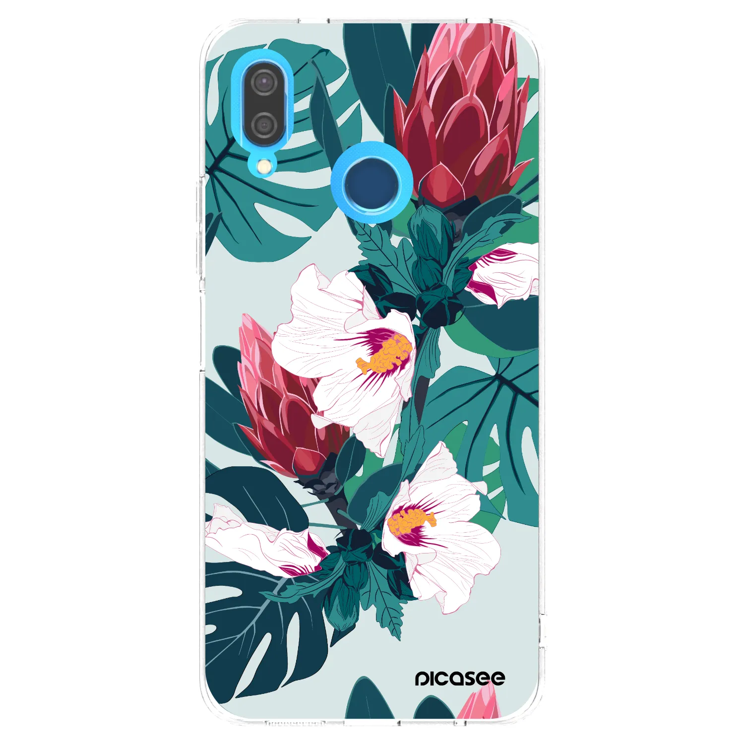 Picasee silikonový průhledný obal pro Huawei P20 Lite - Rhododendron